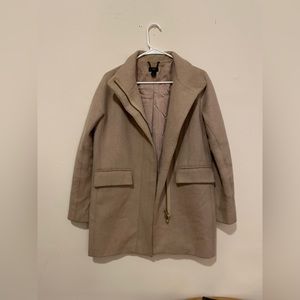 J Crew Wool Pea Coat Beige Women’s